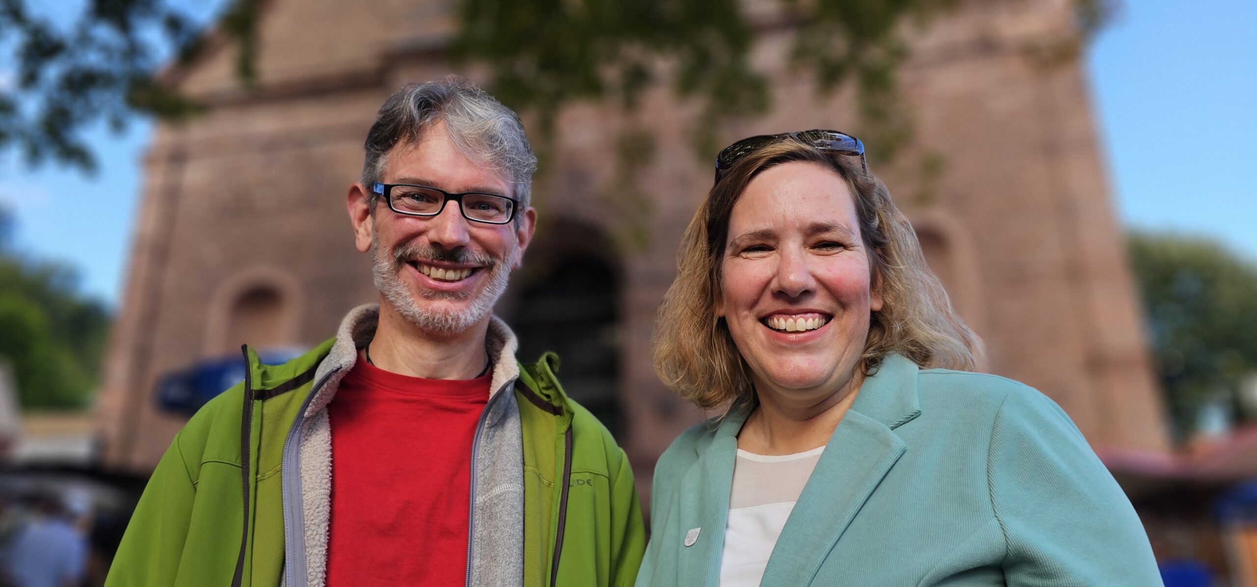 Maren Seifert in Oppenau Gruene Bündnis90 Landtagskandidatin für Oppenau Mit Hannes Huber