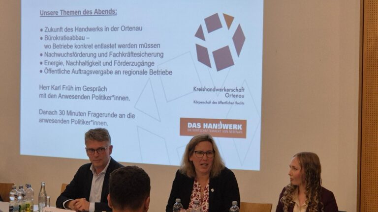 Podiumsdiskussion bei der Kreishandwerkerschaft